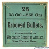 Early Full Box Winchester .38-55 Bullets For Reloading 255 Grain 25 Count