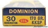Dominion 30 Remington Ammo 170 Grain Soft Point C-I-L - 3 of 4
