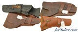 Lot of 4 Vintage Leather Holsters