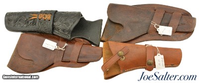 Lot of 4 Vintage Leather Holsters