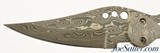 Custom Damascus Folding Knife Extended Tang - 4 of 6