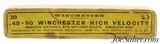 Partial Box Winchester 45-90 High Velocity Smokeless Ammo Model 1886 - 2 of 9