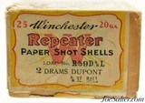 Full 2 Piece Box Winchester Repeater Paper 20 GA 5/8 OZ Ball Slug Ammo - 2 of 7