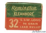 Excellent Post WWII Remington 32 S&W Long Ammunition Full Box - 3 of 6