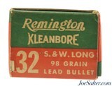 Excellent Post WWII Remington 32 S&W Long Ammunition Full Box - 4 of 6