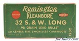 Excellent Post WWII Remington 32 S&W Long Ammunition Full Box