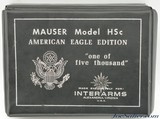 Boxed Mauser Model Hsc American Eagle Edition "one of five thousand" 380 ACP - 12 of 12