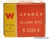 Excellent Brick Fresh 1946 Winchester Leader 22 LR Box AmmoK2388R - 3 of 7
