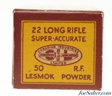 Scarce Pre-War CIL Super-Accurate 22 LR Ammo Lesmok - 5 of 7