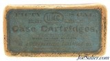 Rare Early UMC 38 Short RF Ammo "Case Cartridges" Blue Label Fabric Box - 1 of 7