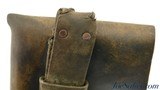 WW2 Era Military Flap Holster with Italian Milizia Nationale della Strada Insignia - 4 of 5