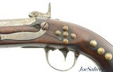 US Model 1836 Percussion Conversion Pistol by Johnson With Brass Tack Decorations - 7 of 15