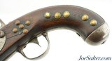 US Model 1836 Percussion Conversion Pistol by Johnson With Brass Tack Decorations - 6 of 15