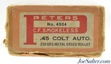 WWI Remington UMC 1918 45 ACP/Peters Box 50pc. - 3 of 5