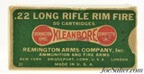 Remington "Dog Bone Kleanbore" 1926 Issue 22 LR Full Box Ammo - 1 of 7