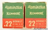 Vintage Remington Xleanbore 22 Hornet 45gr. SP 100rnds - 2 of 3