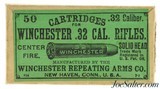 Excellent Winchester 32 WCF Full Box Ammo 1907 Models 1873 & 1892