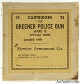 Rare Greener Police Gun MK III Cartridges/Box 25rnds - 1 of 4