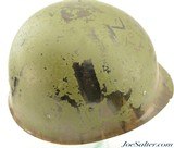 Early WWII Front-Seam Fixed Bale M1 Helmet - 12 of 15
