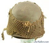 Early WWII Front-Seam Fixed Bale M1 Helmet - 3 of 15