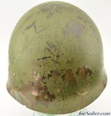 Early WWII Front-Seam Fixed Bale M1 Helmet - 9 of 15
