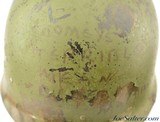 Early WWII Front-Seam Fixed Bale M1 Helmet - 10 of 15