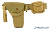 WWII Canadian Inglis-Browning Hi-Power Belt and Holster Rig Web Gear Canvas - 1 of 7