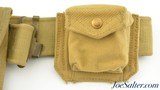 WWII Canadian Inglis-Browning Hi-Power Belt and Holster Rig Web Gear Canvas - 2 of 7