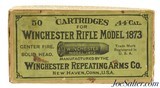 Early 20th Century 44 WCF Winchester 1873 Rifle "Picture" Full Box Ammunition - 1 of 8