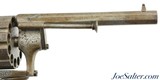 Very Rare E. Lefaucheux 12 Round Revolver 9mm Pin Fire Civil War Era Antique - 5 of 14