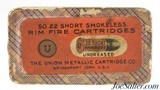 Sealed!
UMC 22 Short Rim Fire Smokeless Ammunition Fabric Box Brass Ball Logo - 1 of 6