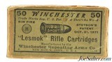Full & Sealed! Winchester 22 Short "Lesmok" Target Ammo WWI Era 1914 Issues