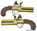 Beautiful Pair of Tap-Action Flintlock Pistols by Lacy of London