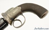 Excellent Antique British Bar-Hammer Pepperbox Pistol - 5 of 14