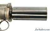 Excellent Antique British Bar-Hammer Pepperbox Pistol - 4 of 14