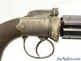 Excellent Antique British Bar-Hammer Pepperbox Pistol - 3 of 14