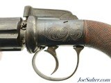 British Bar-Hammer Pepperbox Pistol with Rare Spike Bayonet - 6 of 13
