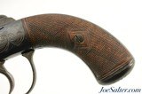 British Bar-Hammer Pepperbox Pistol with Rare Spike Bayonet - 5 of 13