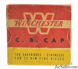 Full Box Winchester 22 Caliber C.B. Caps Ammo 100 Rounds - 1 of 5