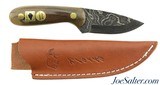 B. Merry Custom Hunting Knife Mammoth Bone Leather Sheath Alaska - 1 of 8
