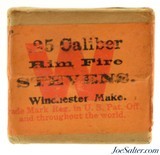 Full Sealed! Winchester 25 Stevens Rim Fire Black Powder Ammunition - 5 of 6