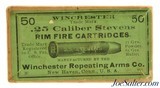 Full Sealed! Winchester 25 Stevens Rim Fire Black Powder Ammunition - 1 of 6