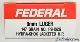 Vintage Federal 9mm Luger 147gr. Hyda-Shok Jacketed H.P. 200rnds - 2 of 3