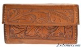 Vintage Hand Tooled Saddle Leather Two Piece Box - 5 of 7