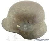 Original WWII German M35 Helmet - 2 of 8