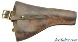 Original British WWI Era P-1903 Open Top Webley Revolver Holster - 1 of 3