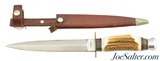 German Solingen Brooks Knife with Stag Grip - 1 of 10