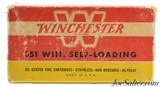 Winchester 351 WSL Winchester Self Loading Ammo "1946" Box 50 Rds - 4 of 5