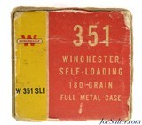 Winchester 351 WSL Winchester Self Loading Ammo "1946" Box 50 Rds - 3 of 5