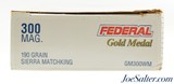 Federal Gold Medal 300 Magnum Ammo 190 Grain Sierra Matchking 20 Rds. - 2 of 3